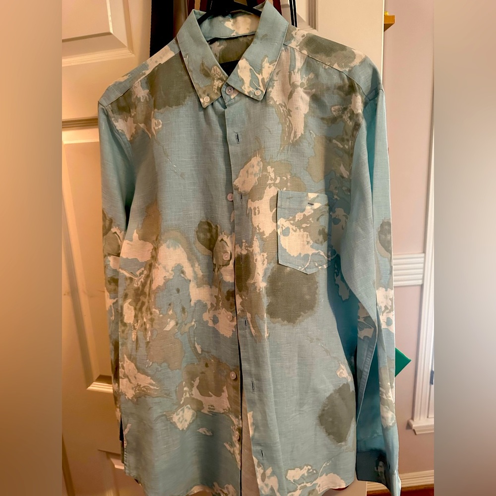 100% Linen Shirt European Designer